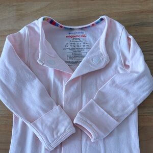 Magnetic Me Pink Kids One Piece Footie